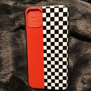 Red and Checkered Print IPhone 11 Case BRAND NEW!